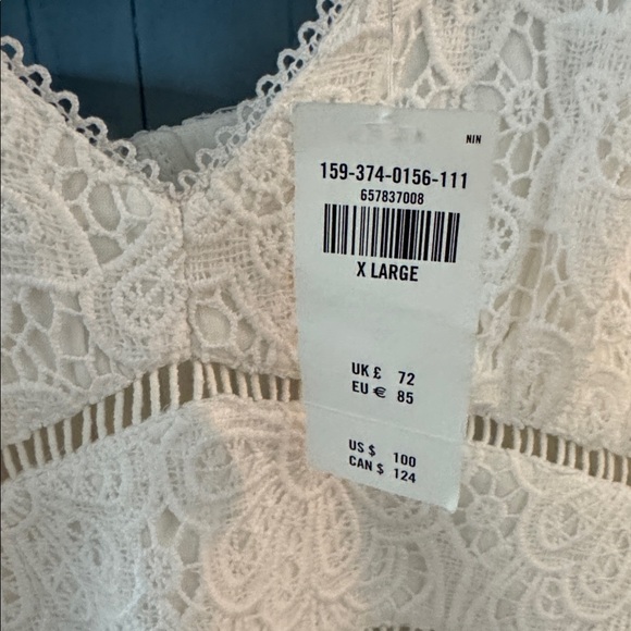 Abercrombie & Fitch Ivory Lace Dress - Picture 3 of 4
